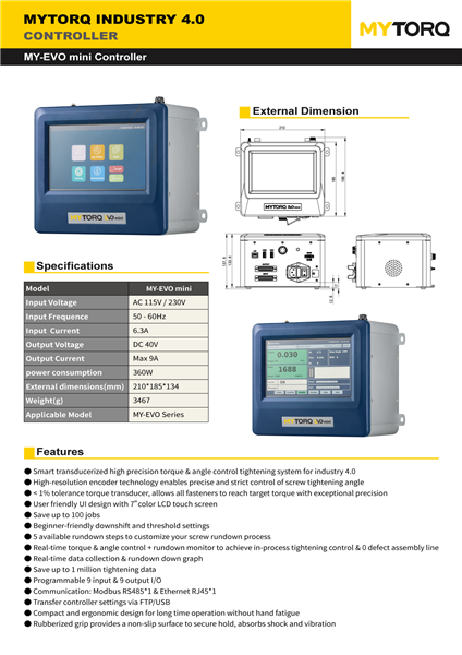 MY-EVO mini Controller Catál
